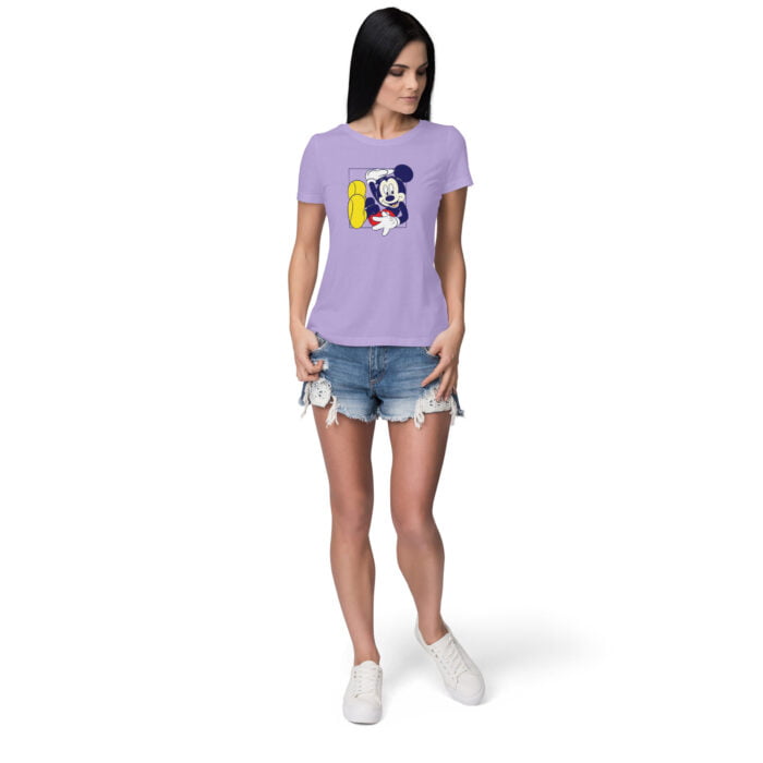 Women's :  Mickey in Box T-shirt - Image 2