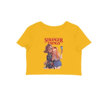Women's : Stranger Things Crop Top - Image 3