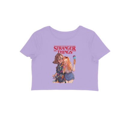 Women's : Stranger Things Crop Top - Image 5