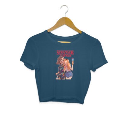 Women's : Stranger Things Crop Top - Image 11