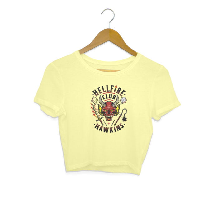 Women's : HellFire Club Crop Top - Image 1