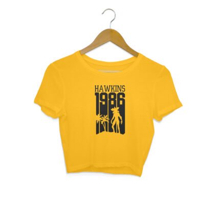 Women's : Hawkins 1986 Crop Top - Image 5