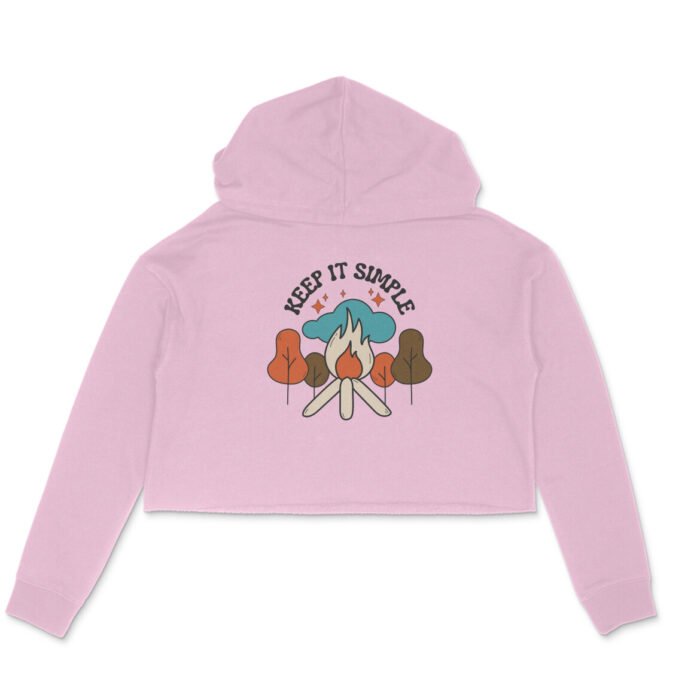 Women's : Keep It Simple Crop Hoodie - Image 1