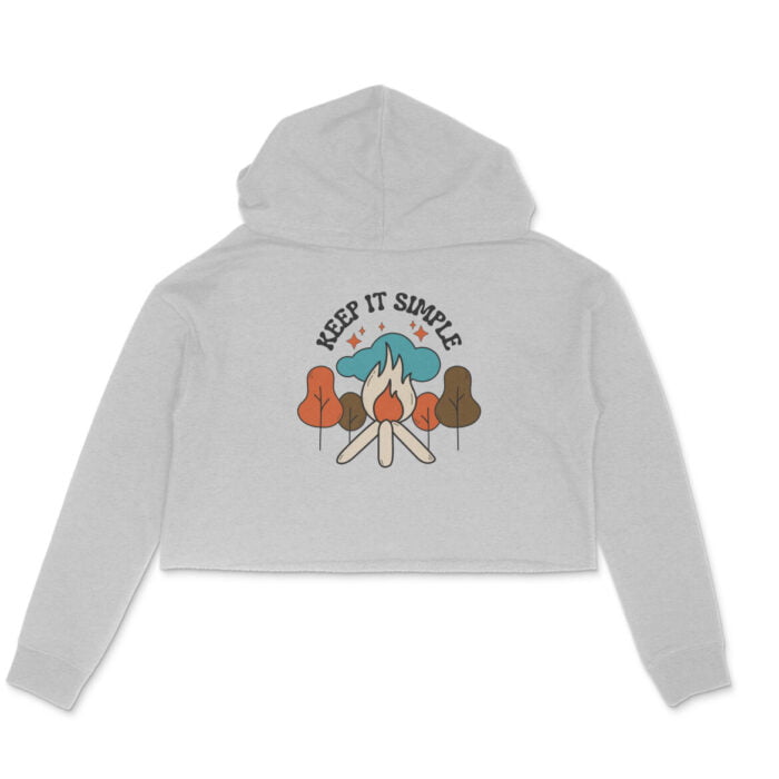Women's : Keep It Simple Crop Hoodie - Image 5
