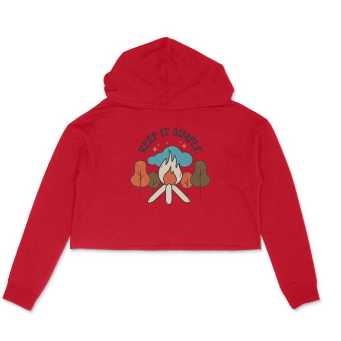 Women's : Keep It Simple Crop Hoodie - Image 9