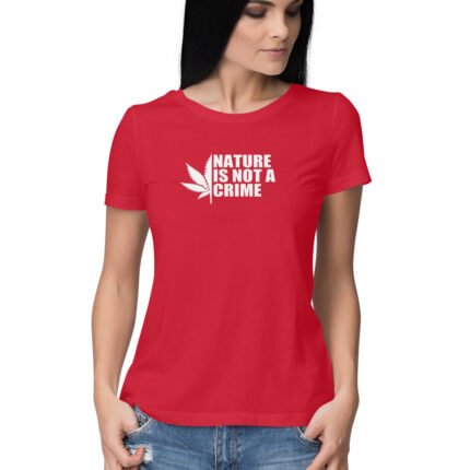 Women's : Nature is not a Crime T-shirt - Image 4