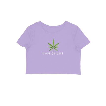 Women's : High On Life Crop Top - Image 3