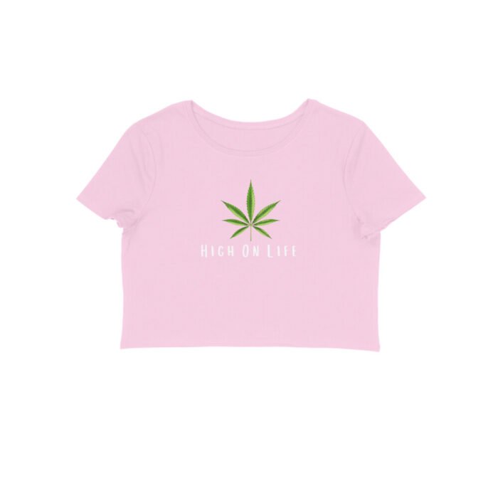 Women's : High On Life Crop Top - Image 5