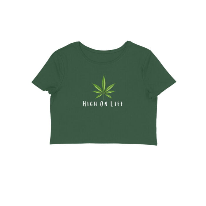 Women's : High On Life Crop Top - Image 11