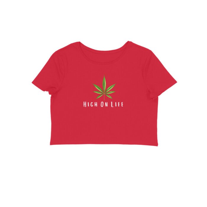 Women's : High On Life Crop Top - Image 13