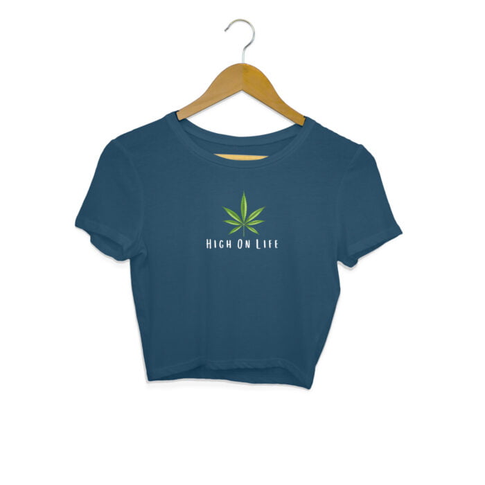 Women's : High On Life Crop Top - Image 9