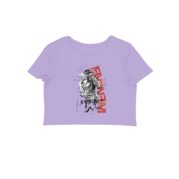 Women's : Eminem Singing Crop Top - Image 3