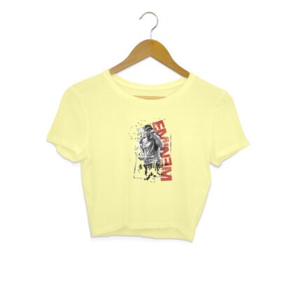 Women's : Eminem Singing Crop Top - Image 7