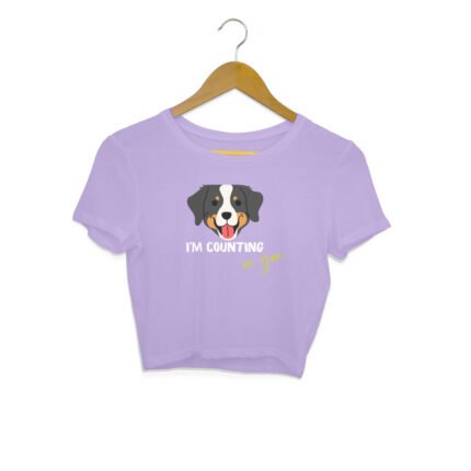 Women's : Dog Counting On You Crop Top - Image 3