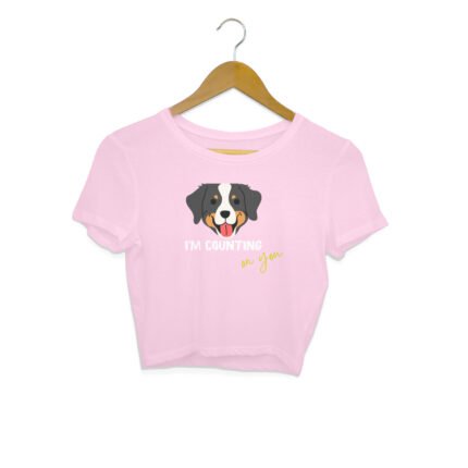 Women's : Dog Counting On You Crop Top - Image 5