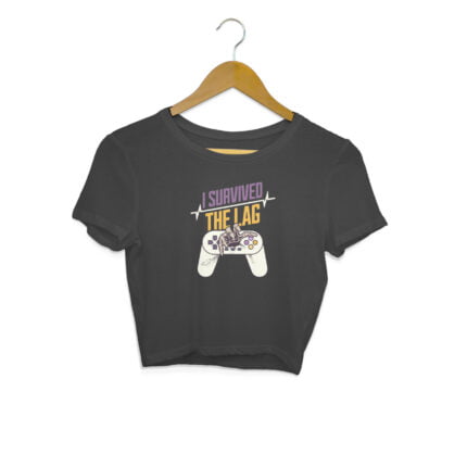 Women's : Survived The Lag Crop Top