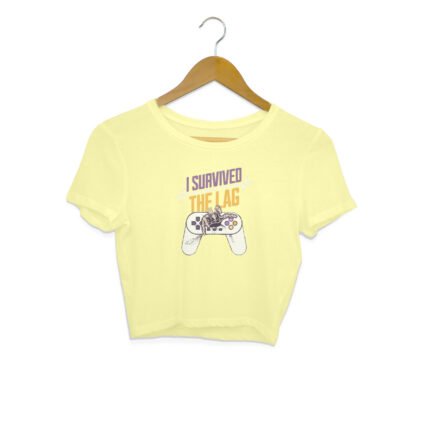 Women's : Survived The Lag Crop Top - Image 7