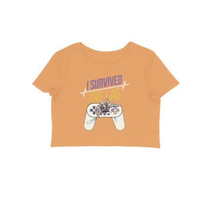 Women's : Survived The Lag Crop Top - Image 13