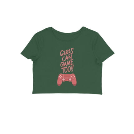 Women's : Girls Can Game Too Crop Top - Image 7