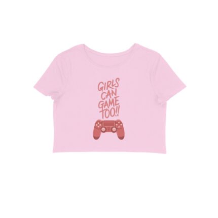 Women's : Girls Can Game Too Crop Top - Image 9
