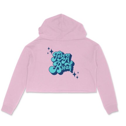 Women's : Take a Break Crop Hoodie - Image 3