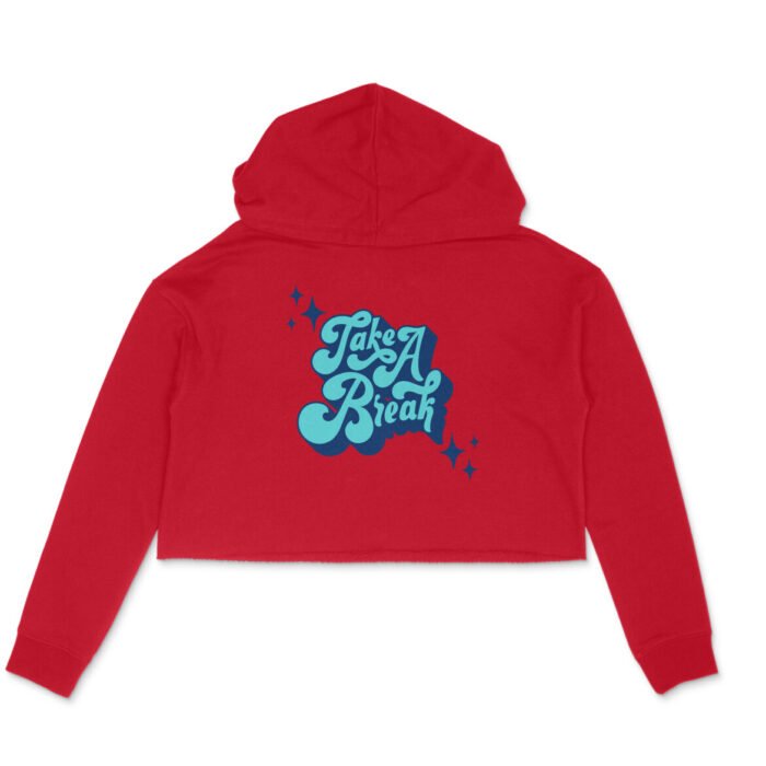 Women's : Take a Break Crop Hoodie - Image 9
