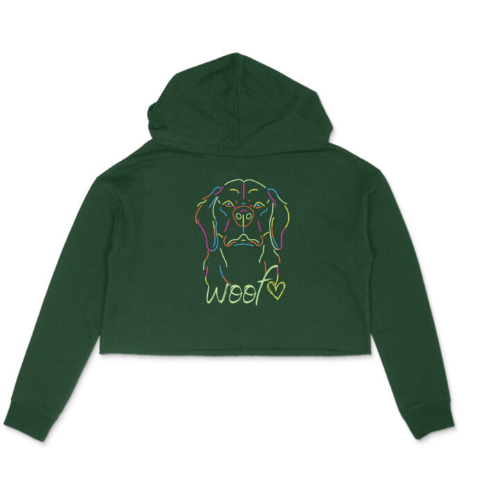 Women's : Woof Crop Hoodie - Image 5