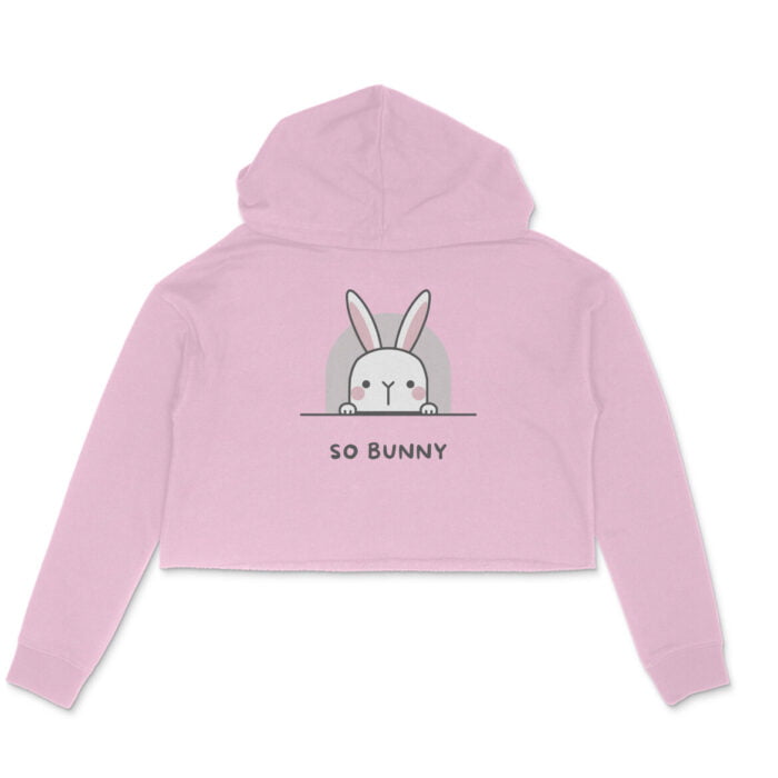 Women's : So Bunny Crop Hoodie - Image 1