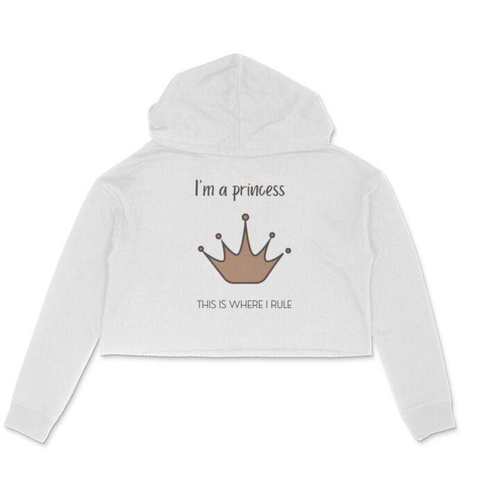 Women's : Princess Crop Hoodie - Image 1