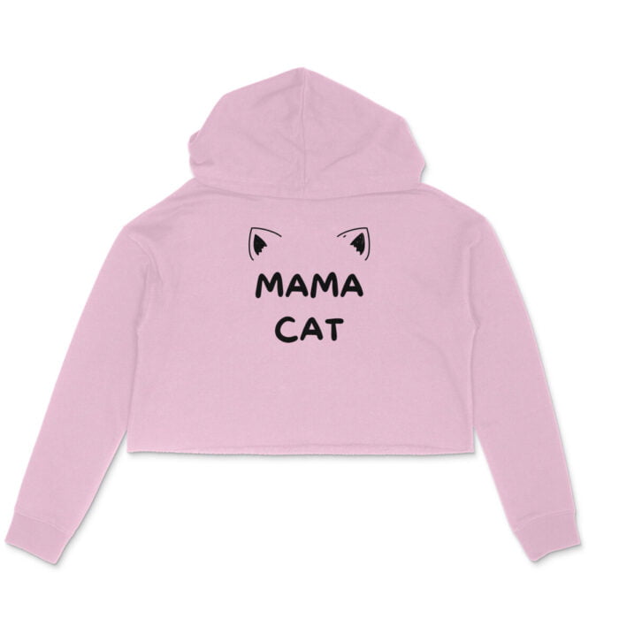 Women's : Mama Cat Crop Hoodie - Image 1