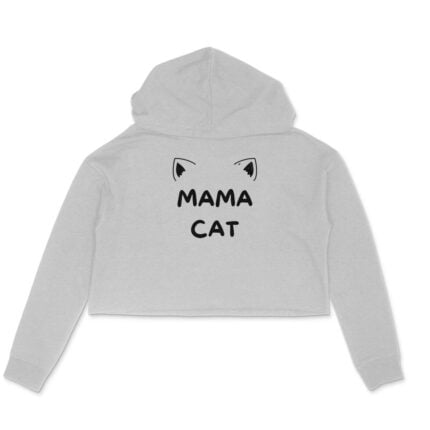 Women's : Mama Cat Crop Hoodie - Image 5