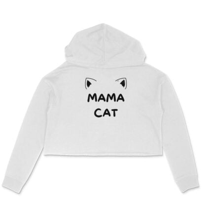 Women's : Mama Cat Crop Hoodie - Image 11