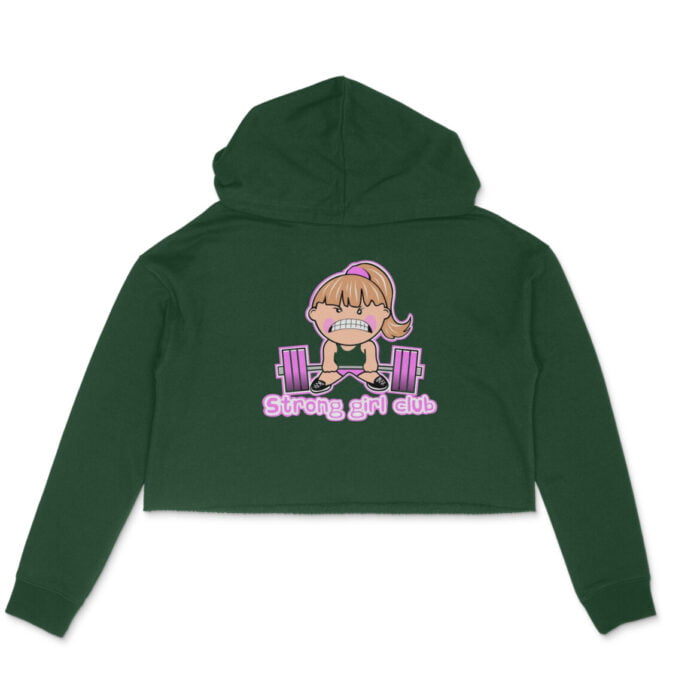 Women's : Strong Girls Club Crop Hoodie - Image 1