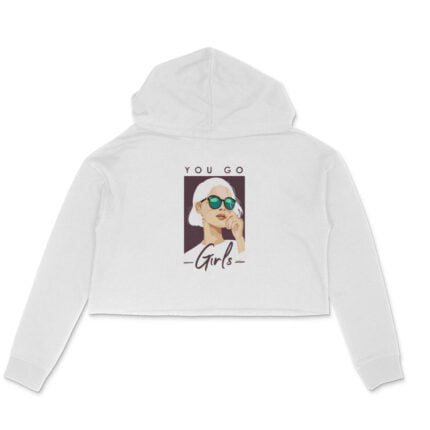 Women's : You go girls Crop Hoodie - Image 3