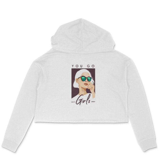 Women's : You go girls Crop Hoodie - Image 3