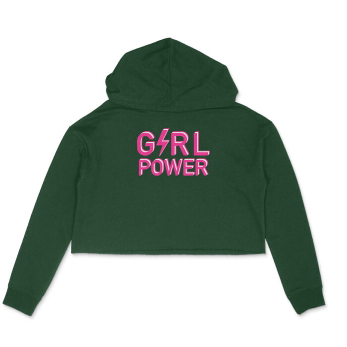 Women's : Girl Power Crop Hoodie - Image 1