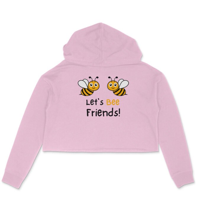 Women's : Let's Bee Friends Crop Hoodie - Image 3