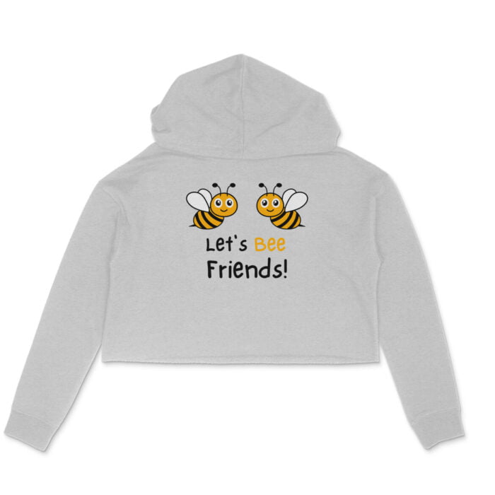 Women's : Let's Bee Friends Crop Hoodie - Image 1