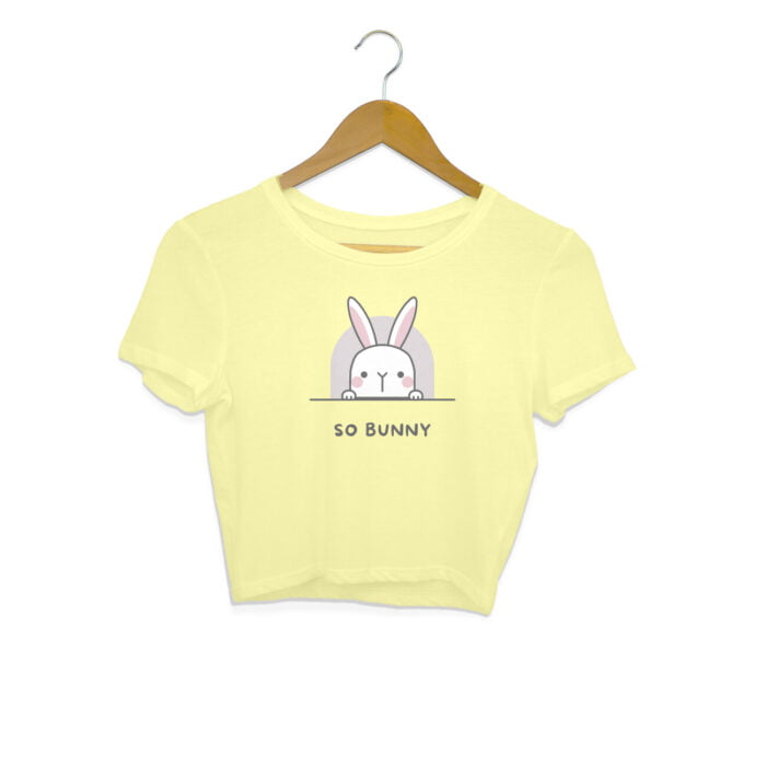 Women's : So Bunny Crop Top - Image 1