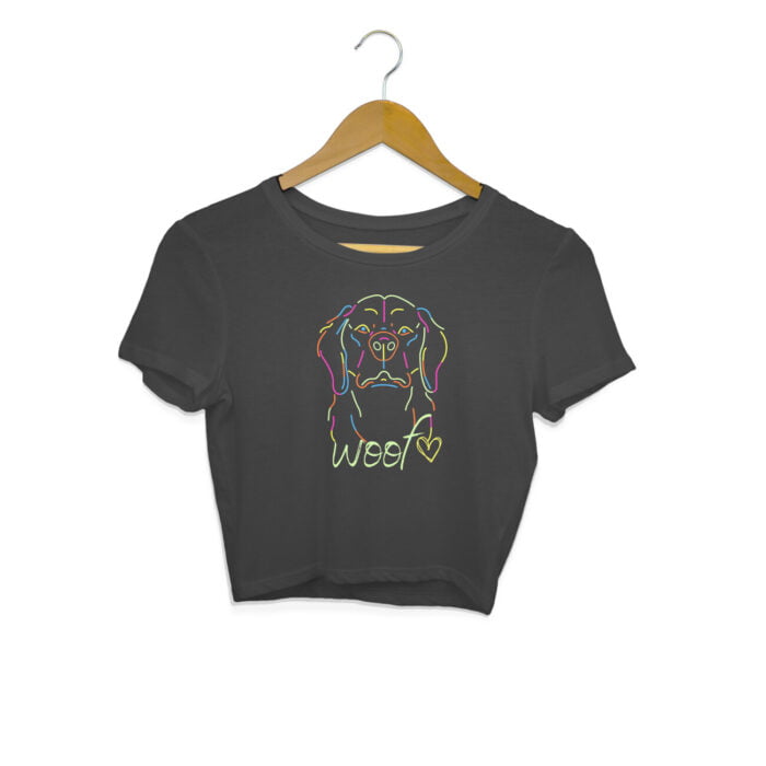 Women's : Woof Crop Top - Image 1