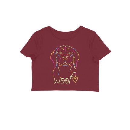 Women's : Woof Crop Top - Image 5