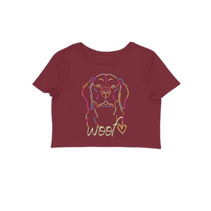 Women's : Woof Crop Top - Image 5