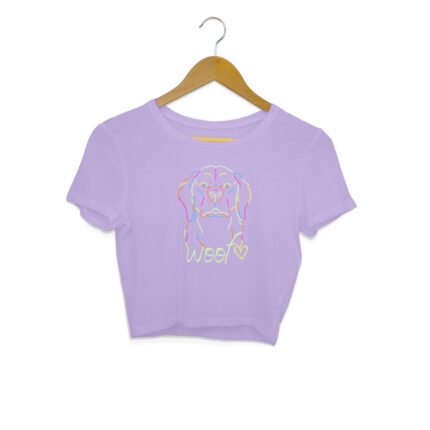 Women's : Woof Crop Top - Image 3