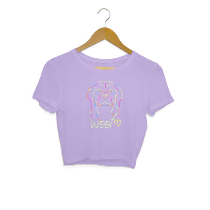 Women's : Woof Crop Top - Image 3