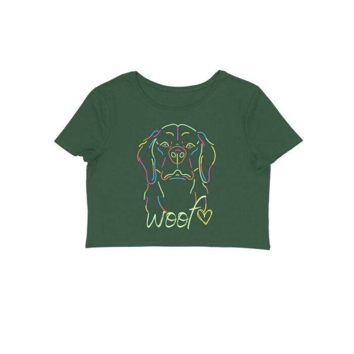 Women's : Woof Crop Top - Image 9