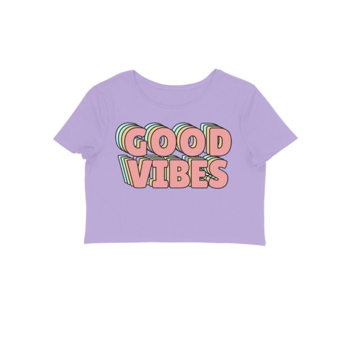 Women's : Good Vibes Crop Top - Image 7