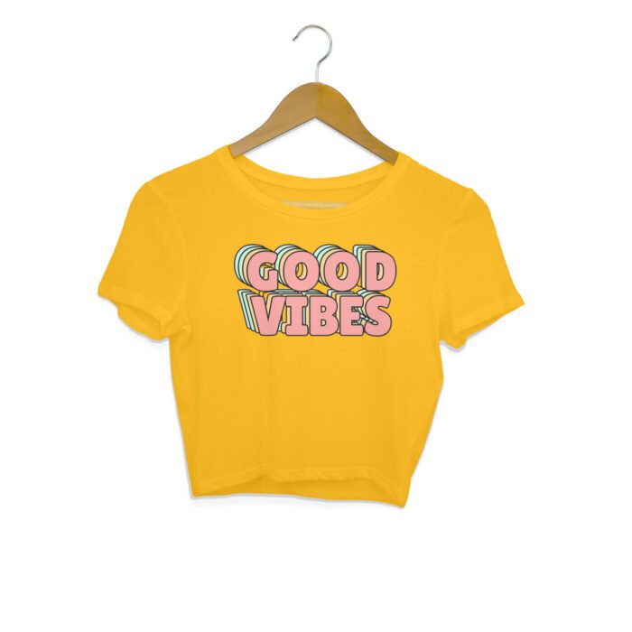 Women's : Good Vibes Crop Top - Image 5