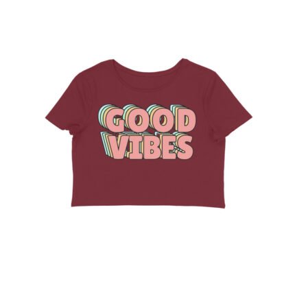 Women's : Good Vibes Crop Top - Image 11