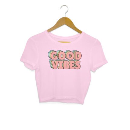 Women's : Good Vibes Crop Top - Image 9