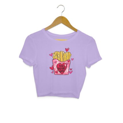 Women's : Fries Before Guys Crop Top - Image 9